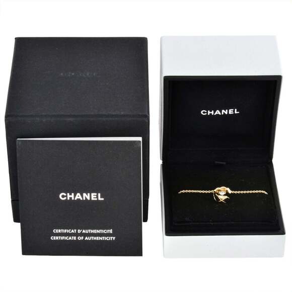 CHANEL Coco Crush Diamond Necklace J12102 18KPG 7.9g Pink Gold Beige Women's - Picture 9 of 9